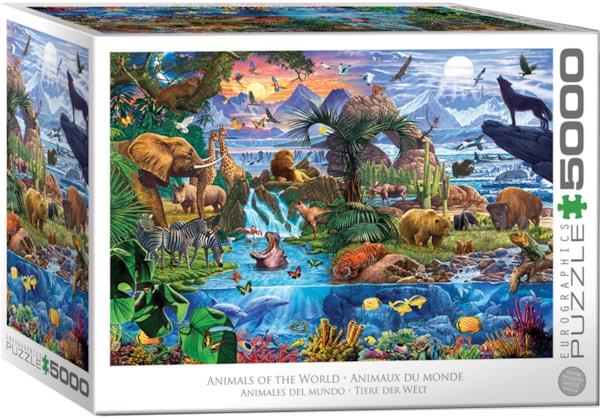 Puzzle 5000 pièces Animaux du monde