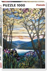 Puzzle 1000 pièces Tiffany - Magnolia et Iris