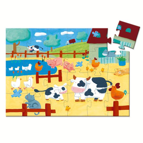 Puzzle 24P Les vaches à la ferme
