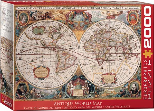 Puzzle 2000 pièces Carte du monde antique