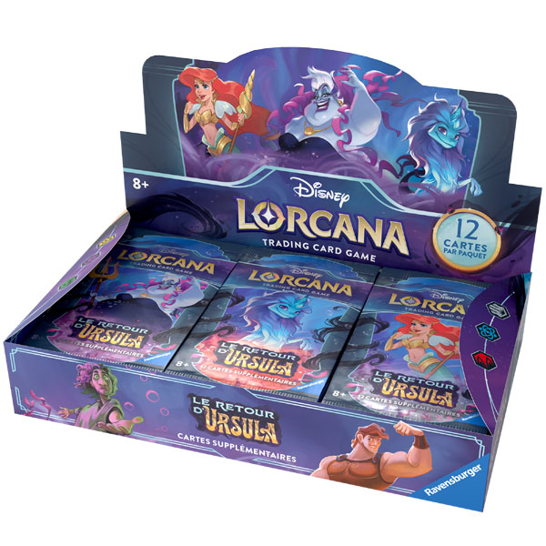 Disney Lorcana Set04 Le Retour d'Ursula Boîte de 24 Boosters