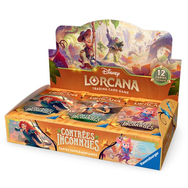 Disney Lorcana Set12 Contrées Inconnues Boîte de 24 Boosters
