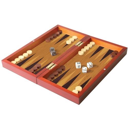 Backgammon bois pliant