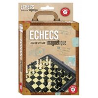 Ensemble Jeu d'Echecs Voyage pliant plastique magnétique 14cm