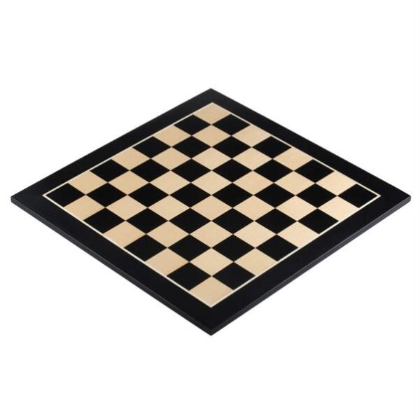 Plateau Jeu Echecs Marqueterie Erable Ebène case 40mm