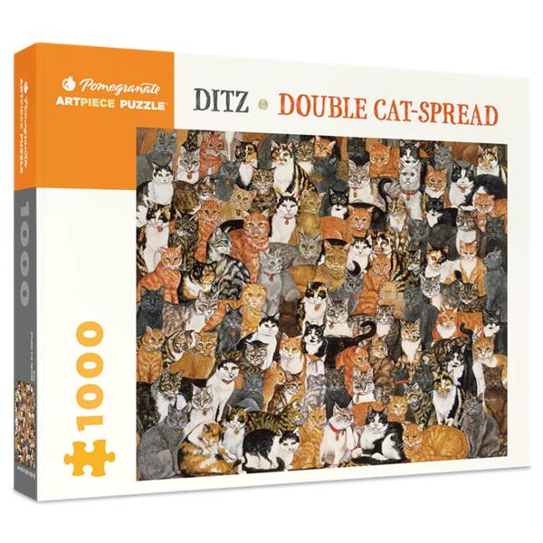 Puzzle 1000P - Ditz - Double Cat - Spread