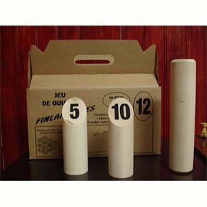 Quilles Finlandaises - Molkky - Boite carton