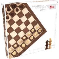 Ensemble Jeu d'Echecs Bois 36 cm