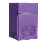 Double Deck Box Epic Forge 100 cartes et rangement Dés - Violet