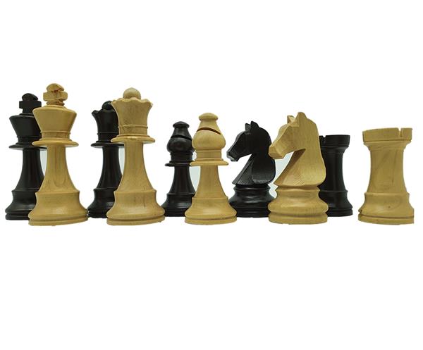 Pièces d'échecs N°5 Bois, Plombées Feutrées