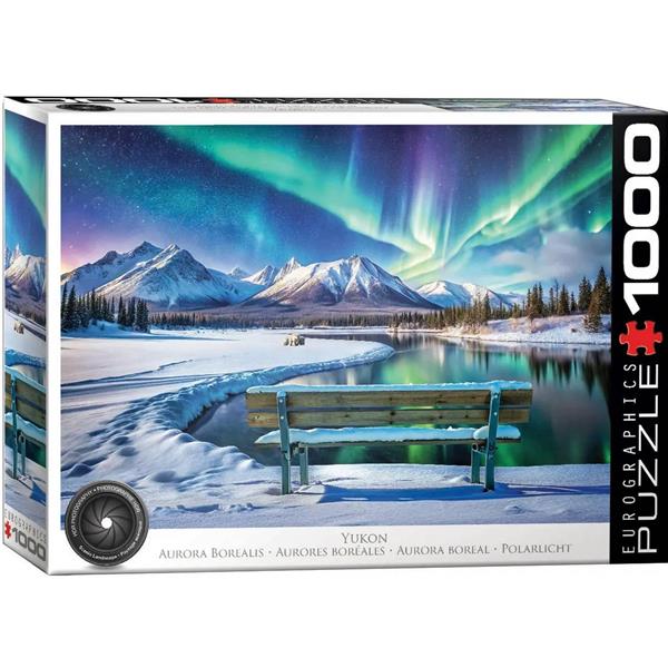 Puzzle 1000 pièces Yukon Aurores Boréales