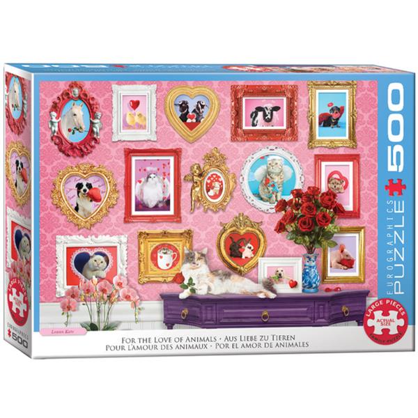 Puzzle 500 pièces Pour l'amour des animaux