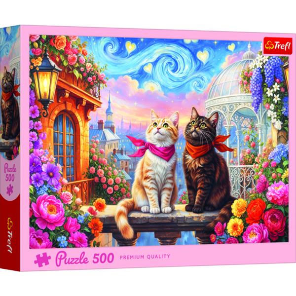 Puzzle 500 pièces Chats amoureux (*)