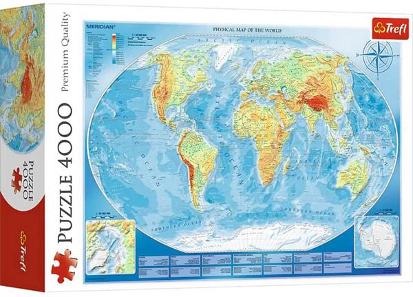 Puzzle 4000 pièces Grande Carte du monde