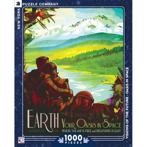 Puzzle 1000P - Visions of the future - Oasis in Space