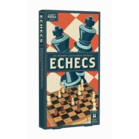 Jeu d'Echecs Bois pliant Vintage 25 cm