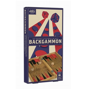 Backgammon en Bois Vintage 25 cm