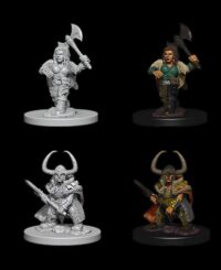 Figurines jeu de rôle D&D Dwarf Female Barbarian
