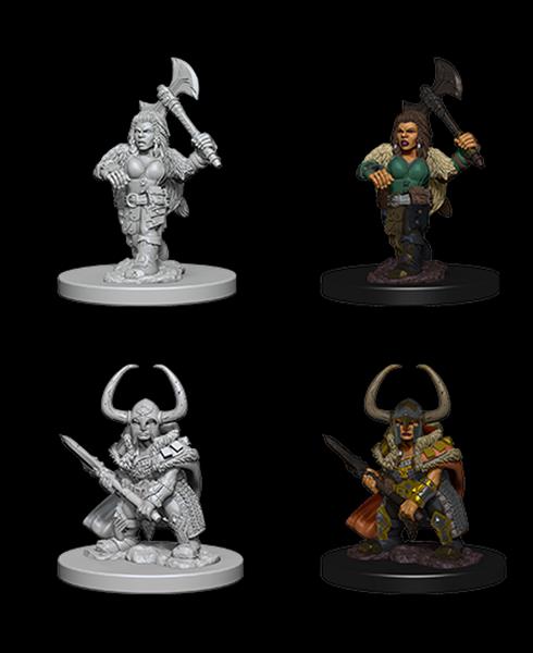 Figurines jeu de rôle D&D Dwarf Female Barbarian