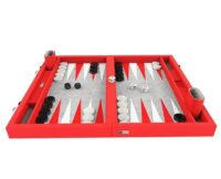 Backgammon Premium 48cm Rouge/Blanc