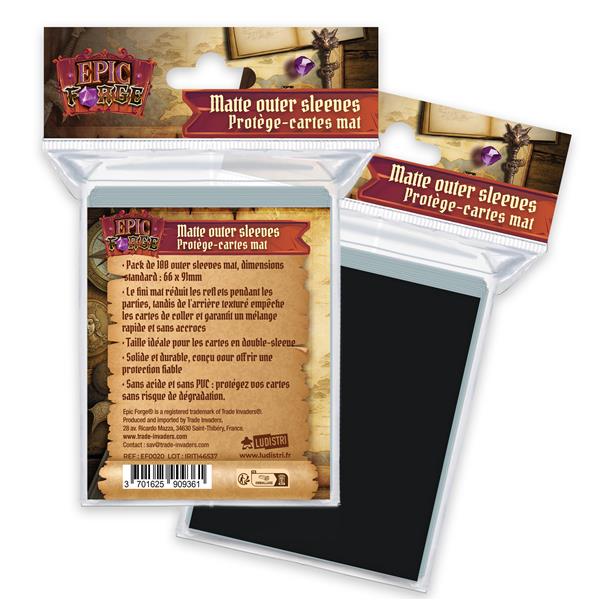 Sleeves Mat Epic Forge (X100) - NOIR