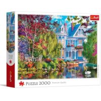 Puzzle 2000 pièces Maison au bord du lac