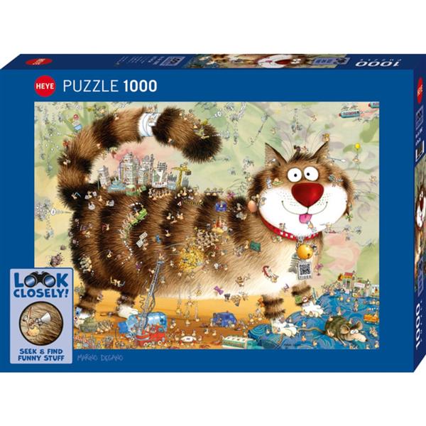 Puzzle 1000 Pièces look closely At The Cat