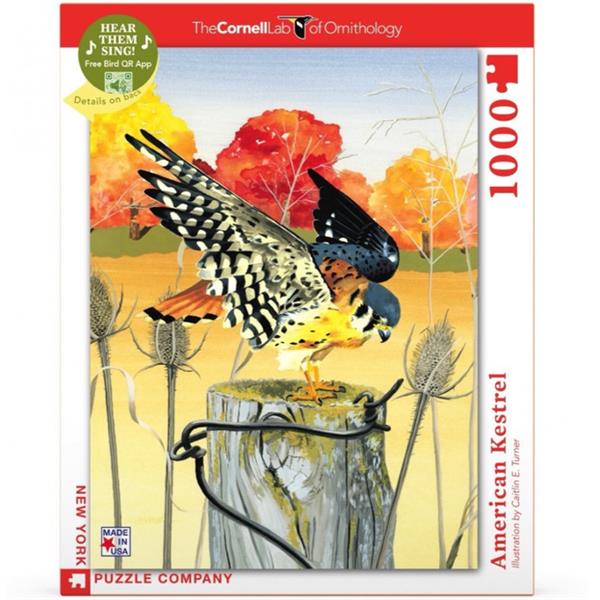Puzzle 1000P - Cornell Lab - American Kestrel