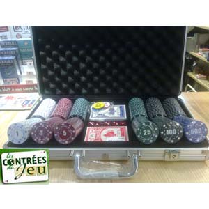 Mallette poker 300 Jetons Carré d'As