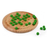 Solitaire billes bois verte 22cm