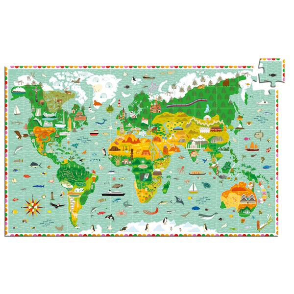 Puzzle 200P Tour du Monde + livret