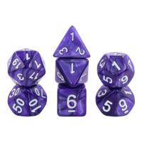 Dés pour jdr - Violet nacré