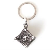 Dés pour jdr - Porte clé D6 - lot de 7 mini dés métal (5mm) + Chaine