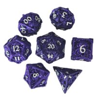 Dés pour jdr - Métal creux - Cthulhu - Violet
