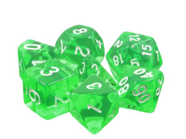 Dés pour jdr - Gemmes Emeraude