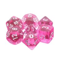 Dés pour jdr - Gemmes Magenta