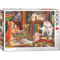Puzzle 1000 pièces Chatons de bibliothèque