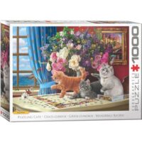 Puzzle 1000 pièces Chats Curieux