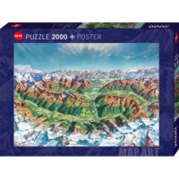 Puzzle 2000 pièces Alpine Mountain World