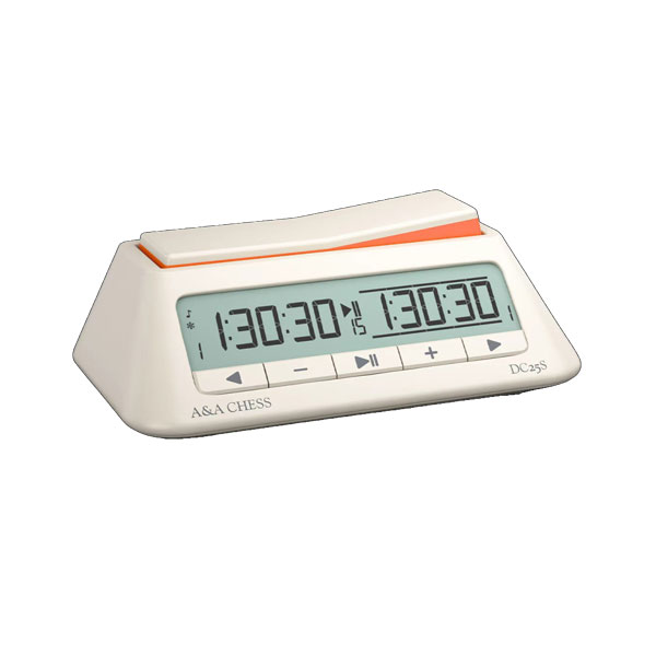 Pendule Echecs blanche