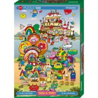 Puzzle 500 pièces Take a Trip with Burgerman