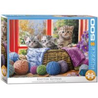 Puzzle 500 pièces chatons au tricot