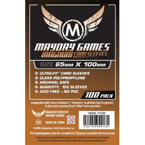 Protèges cartes (65x100) x100 pour 7 Wonders